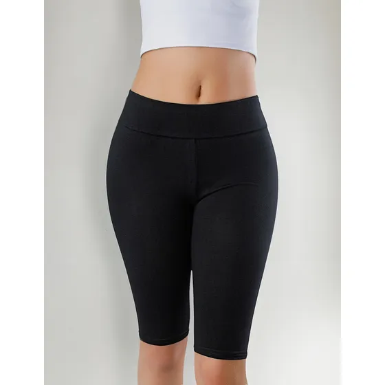 Licras Arriba De Rodilla Mujer Running Algodón Thin & Happy
