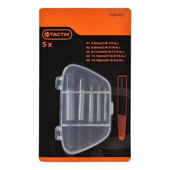Juego De Extractores De Pernos 5 Piezas Tactix