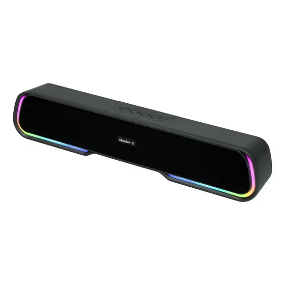 Soundbar Parlante Gamer Bluetooth Luces Rgb 1200mah Color Negro Master-g