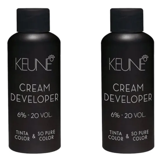 Kit 2 Keune Cream Developer Ox 20 Vol 60ml Color & So Pure