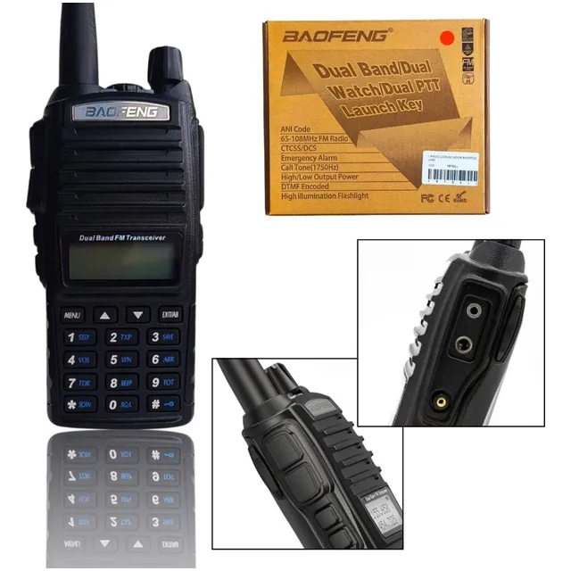 1 Radio Ht Baofeng Uv-82 Walkie Talkie Profissional Vhf Uhf
