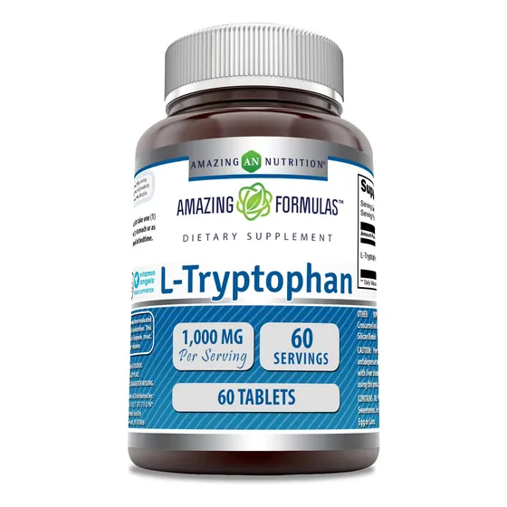 Suplemento Amazing Nutrition L-triptófano 1000 Mg (60 Compri