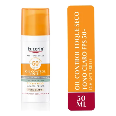Eucerin Sun Fps 50 Oil Control Claro Toque Seco Facial X50ml