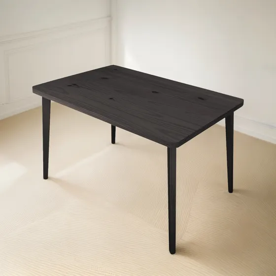 Mesa Comedor Living Bar Patas Inclinadas 150x80 Color Negro