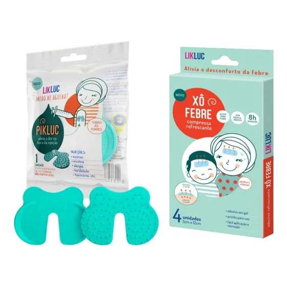 Kit Vacina Com Pikluc Alívio Da Injeção + Xô Febre Likluc
