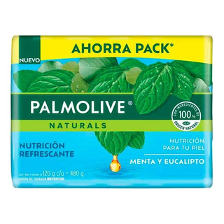 Jabón De Tocador Palmolive Naturals Menta Y Eucalipto 4pzas Jabón De Tocador Palmolive Naturals Menta Y Eucalipto 4pzas
