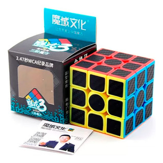 Cubo 3x3 Cobra Fibra De Carbon Negro 3x3x3 Moyu Original Cubo 3x3 Cobra Fibra De Carbon Negro 3x3x3 Moyu Original