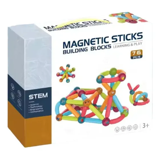 Bloques Magneticos Sticks 76 Piezas