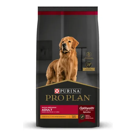 Pro Plan Optihealth Perro Adulto Raza Mediana Pollo 12kg