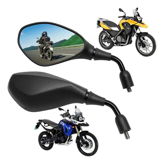 Retrovisor Esportivo Cg 125 150 160 Haste Curta Rosca Honda