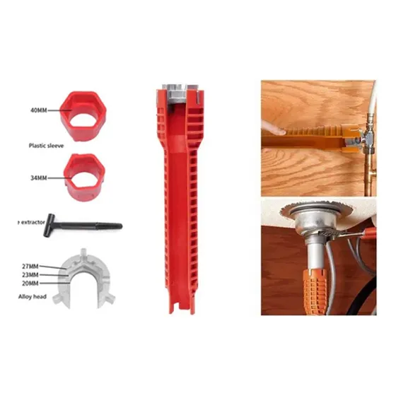 A Llave De Fregadero Multifuncional De Tres Cabezas