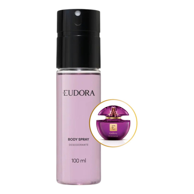 Deo Corporal Body Spray Roxo 100ml - Eudora Deo Corporal Body Spray Roxo 100ml - Eudora