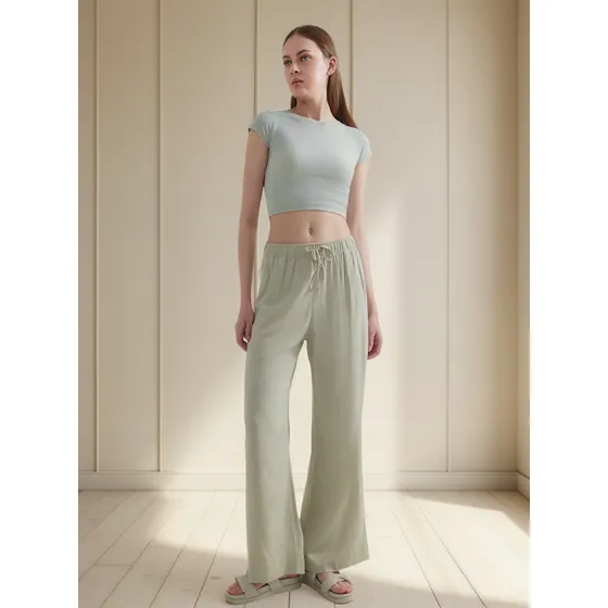 Pantalon De Mujer Seven Color Beige En Viscosa #28071758