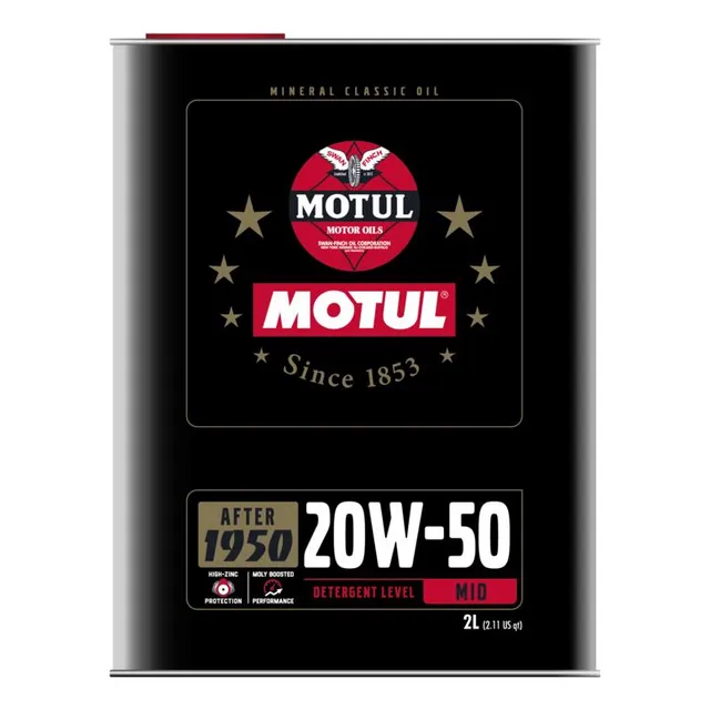Óleo Para Motor De Carro Clássico Motul Classic 20w-50 2l