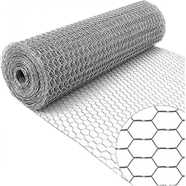 Malla Pollito Galvanizada 1/2 X 90 Cm De Alto Rollo 25 Mtr