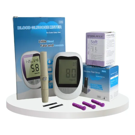 Glucómetro Digital 50 Tiras Reactivas Y 50 Lancetas