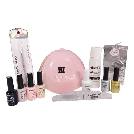 Kit De Uñas Esmaltes En Gel Uv