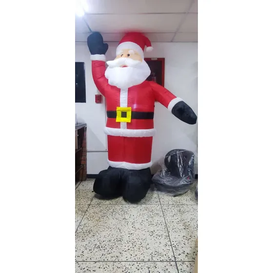 Inflable Navideño De Santa Claus 2.40 Metros Con Luces Led