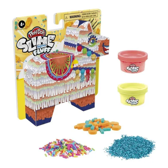 Play Doh Slime Fluff Piñata Llama Masas Amarilla / Diverti