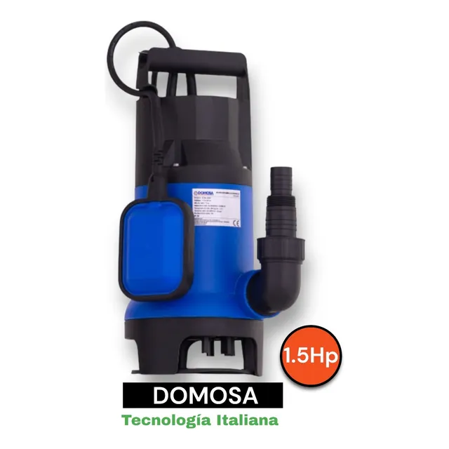 Bomba Sumergible Domosa 1.5hp Aguas Blanca Negras C: 2215150