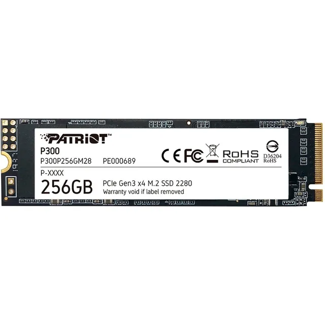 Ssd M.2 256gb Disco Duro Solido Patriot Nvme Pcie P300 2280 Color Azul petróleo