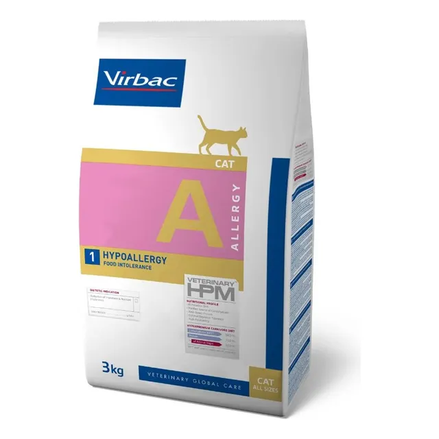 Hpm Virbac Gatos A2 Hypoallergy (allergy) Fish 3kg +