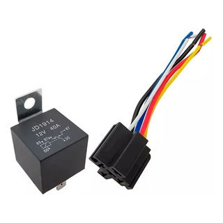 Kit 10 Relevadores Relay Con Soporte 5 Patas 12v 40a Kit 10 Relevadores Relay Con Soporte 5 Patas 12v 40a