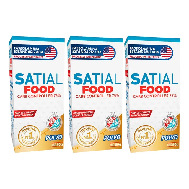 Satial Food Polvo 50g Bloquea Carbohidratos 3 Unid Openfarma