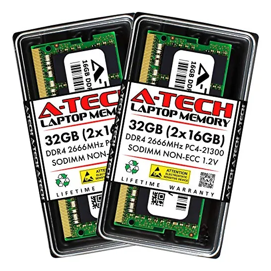 A-tech 32 Gb (2 X 16 Gb) Ddr4 2666 Mhz Pc4-21300 (pc4-2666 V