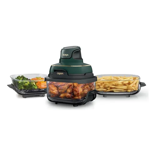 Fritadeira Ninja Crispi Air, 5 Em 1 Em Aço Azul Azul-aço 127v