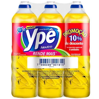Kit Com 6 Detergentes LĂquido Neutro YpĂȘ 500ml Com 10% De Desconto Kit Com 6 Detergentes LĂquido Neutro YpĂȘ 500ml Com 10% De Desconto