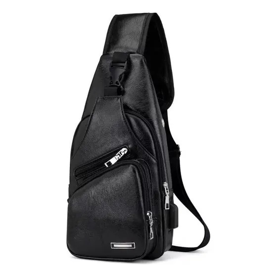 Morral Bandolera Mochila Smart Mini Eco Cuero Salida Usb