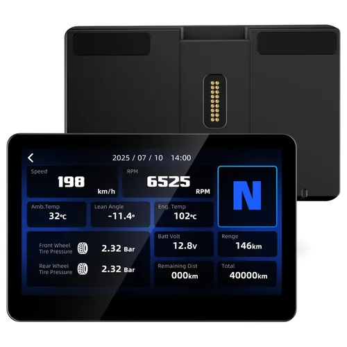 Chi♡ページ　qm Sistema De Motocicleta Gps Chigee Aio-6 Max 6 Ipx9 Preto