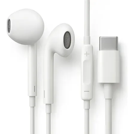 Fone de ouvido USB-C com microfone
