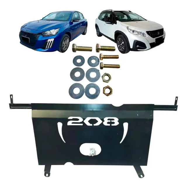 Chapon Cubre Carter Reforzado Peugeot 208 2020 21 22 23 2024