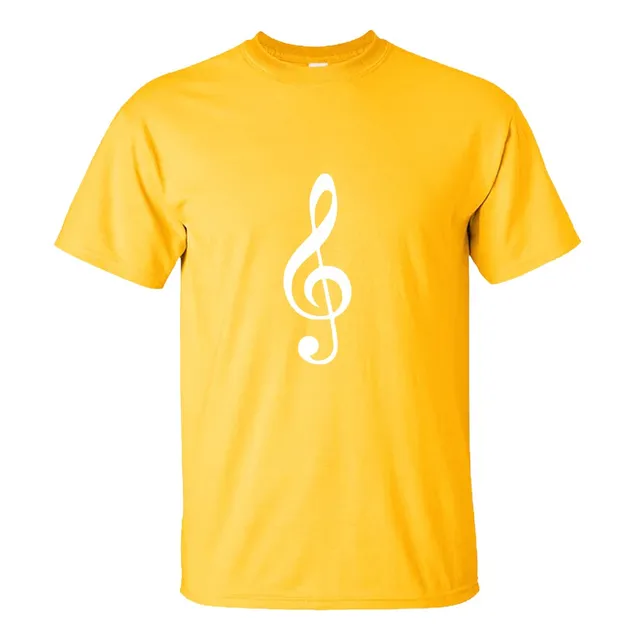Remera Algodón Peinado Clave De Sol Escritura Musical 01b