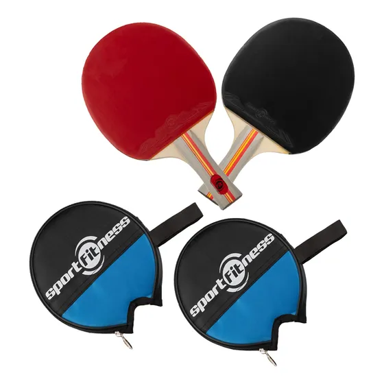 Raquetas Ping Pong Set X 2 Tenis Mesa Sportfitness Estuches
