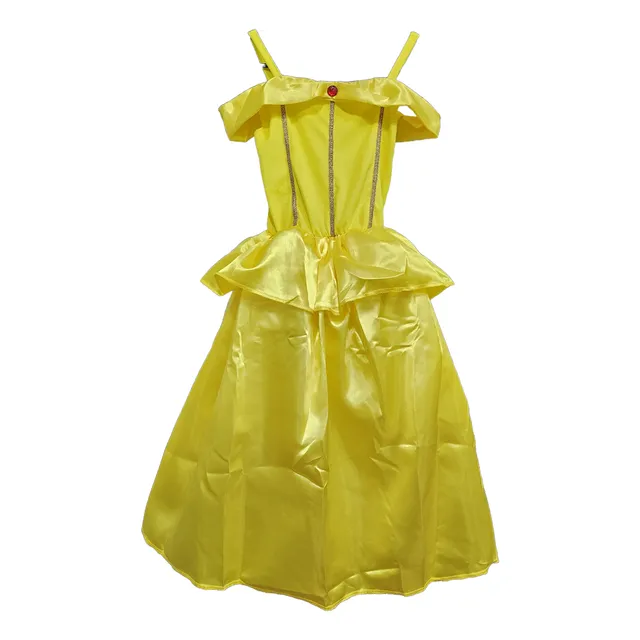 Vestido Disfraz De Princesas Colores Niñas Premium