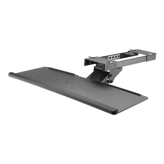 Suporte Para Teclado De Mesa Retratil Apoio Em Gel Plmst01a