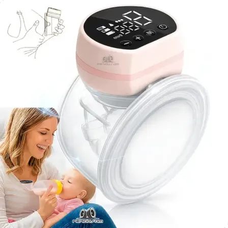 Bomba De Tirar Leite Materno Portátil Eletrica 24mm Sem Bpa Não Precisa Segurar Ou Ficar Apertando Mãos Livres Amamentação Extratora Elétrica Sugador Bombinha Marca Fergusom