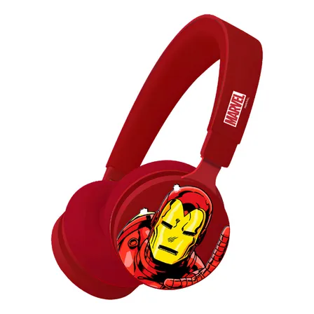 Audifonos Bluetooth Marvel Comic Hi Fi Manos Libres Iron Man Color Roj