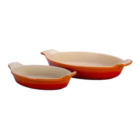 Le Creuset Heritage Set Oval Au Plato Gratinado 11 