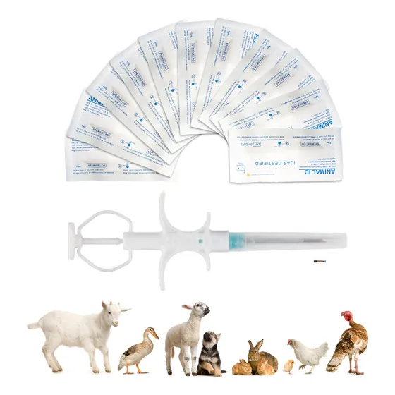 Paquete 10 Microchips Mascotas Identificación Antipérdida