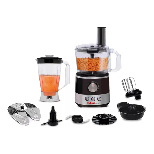 Multiprocesadora Liliana Fullpros 1000w Negra 220v - 240v Color Negro