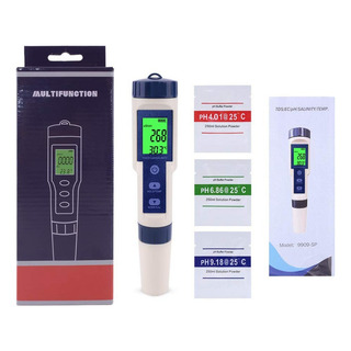 Medidor De Temperatura Ph De Salinidade Tds 5x1 Medidor De Temperatura Ph De Salinidade Tds 5x1