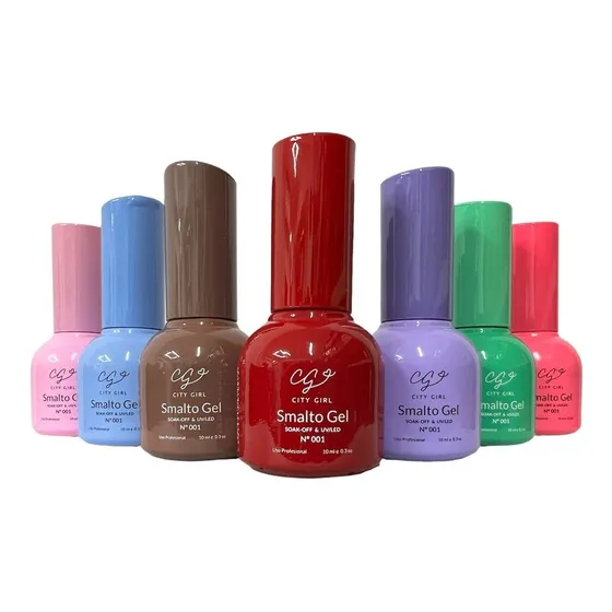 City Girl 10ml Soak-off Colores Gel Uv Led X1 Un. Color Elección