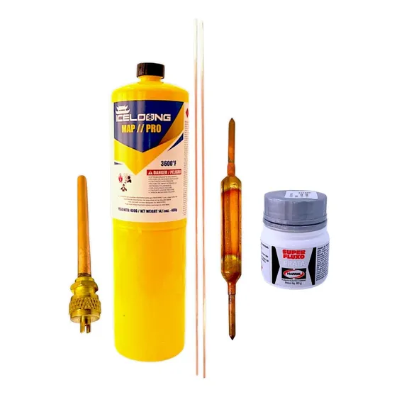 Garrafa Map Filtro15gr Varilla Valvula  Fundente Refrigecion