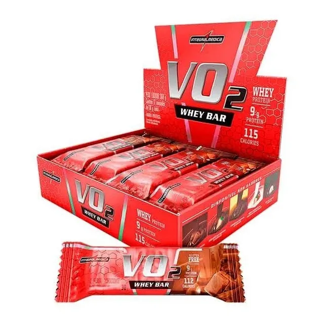 Barra Proteica Vo2 Whey Bar X Caja De 12unid. Integralmedica