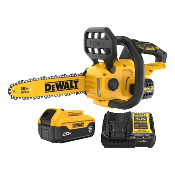Motosierra Inalámbrica 20v 12 Car/bat 5ah Dewalt Dccs621p1 Color Amarillo