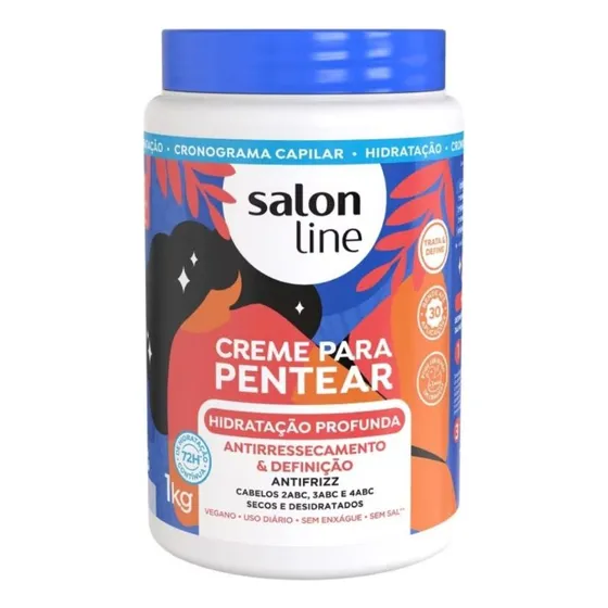 Salon Line Hidratação Profunda Creme Para Pentear 1kg